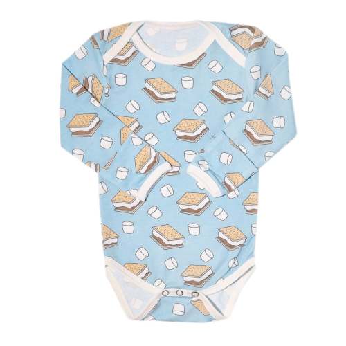 0-3 - Long Sleeve Bodysuit - S'mores