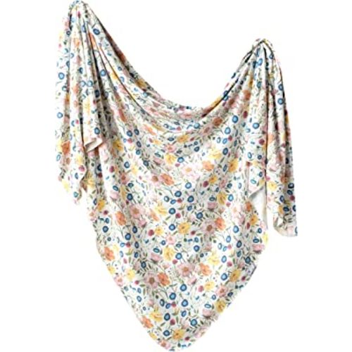 Copper Pearl Large Premium Knit Baby Swaddle Receiving Blanket Isabella