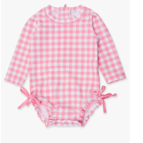 Long Sleeve One Piece Bathing Suit | RuffleButts & RuggedButts