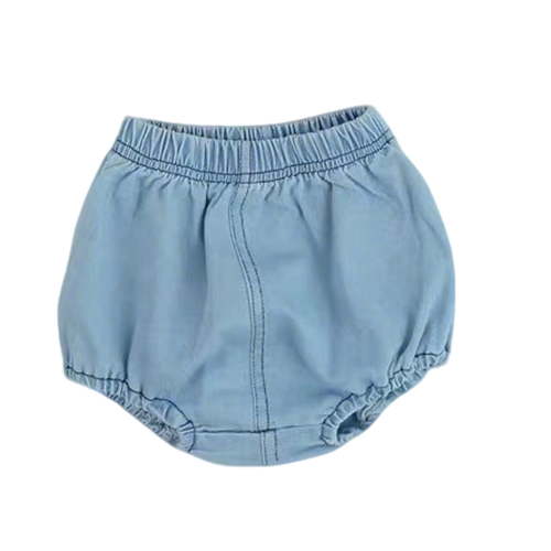ZHOGXU Baby Toddler Girls Boys Denim Shorts Elastic Waist Summer Lightweight Comfortable Casual Breathable Shorts For Daily Wear,Sky Blue,0-3 Months