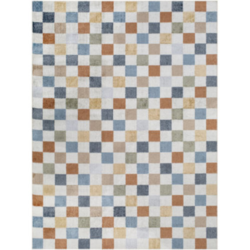 Gracie Oaks Jules Checkered Area Rug & Reviews | Wayfair