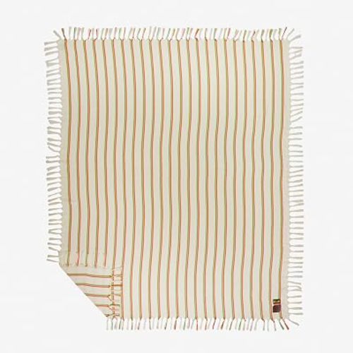 Slowtide x Bob Marley, Natural Mystic Cream Oversized Turkish Beach & Throw Blanket – Sand Resistant, Lightweight Ultra Soft Chambray, 66 x 80 in