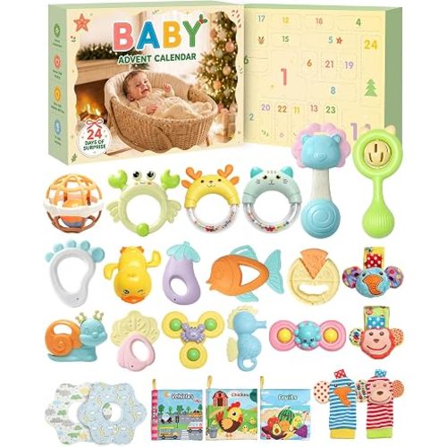 Baby Advent Calendar 2026, 24 Infant Sensory Toys Gift for Ages 3+ Months
