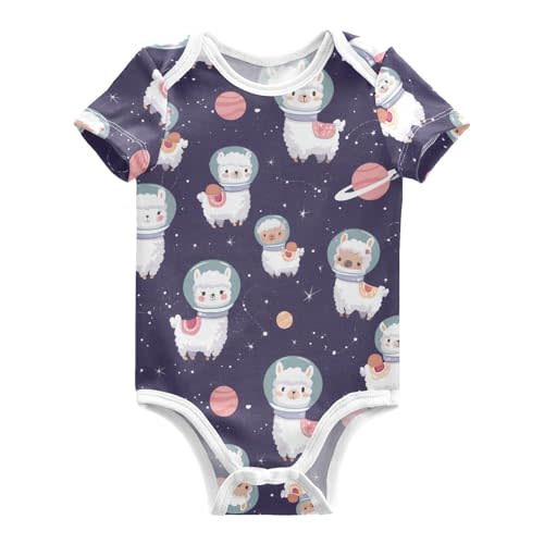 Ollabaky Unisex Baby Bodysuits Short Sleeve Cotton Baby Boys Girls Clothes