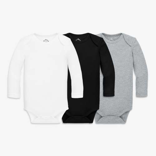 Organic long sleeve babysuit 3-pack | Primary.com