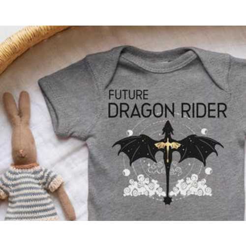 Future Dragon Rider Fourth Wing Baby Onesie - Bookish Infant Bodysuit Fantasy Lover - Etsy