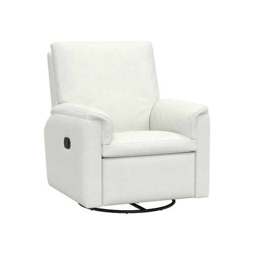 Dream Manual Recliner Performance Basketweave Slub Ivory