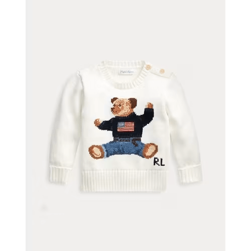 Baby Boy Polo Bear Cotton Sweater | Ralph Lauren