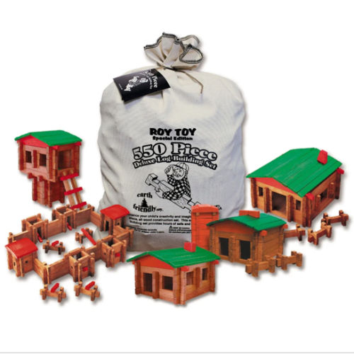 Deluxe Log Building Set - 550 Piece | Woodcraft