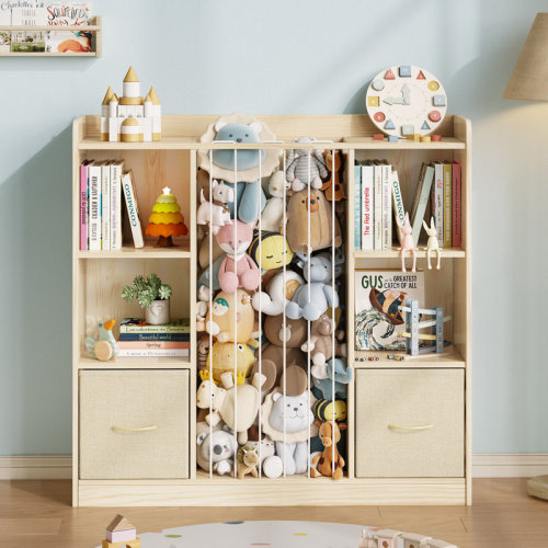 Isabelle & Max™ Kids Bookshelf And Stuffed Animal Storage, Multifunctional 6-cubby Kids Bookcase With 2 Drawers & Large Toy Storage For Playroom, Nursery Or Bedroom & Reviews | Wayfair