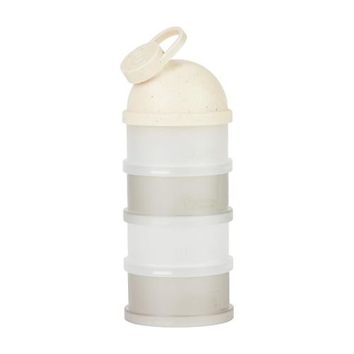 Babymoov Babydose Formula Dispenser On-The-Go, BPA-Free Baby Formula and Snack Container, Travel Essential, 4 Airtight Compartments, XL Capacity, Ergonomic, Dishwasher-Safe, Made in France, Beige
