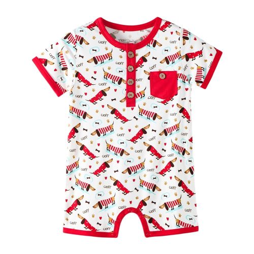 Baby Boy Romper Toddler Boys Short Sleeve Shorts Soft Jumpsuit Outfit Viscose Made from Bamboo