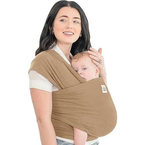 KeaBabies Baby Wrap Carrier, All in 1 Original Baby Carrier, Warm Hearth