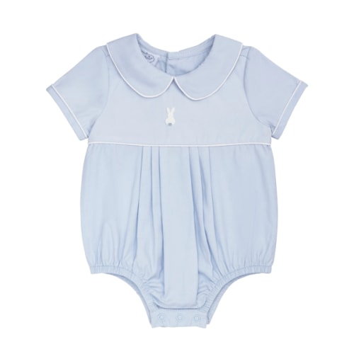 French Knot Bunny Blue Bubble | Newborn Boys Outfit | Mud Pie