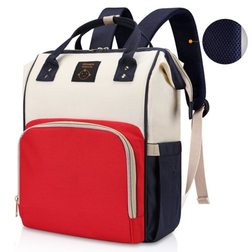 Gimars Diaper Bag Backpack, Large Capacity Travel Baby Backpack Bags Multi-Functional Maternity Nappy Bag, Breathable Shoulder Strap Waterproof with Insulated Pockets,Red