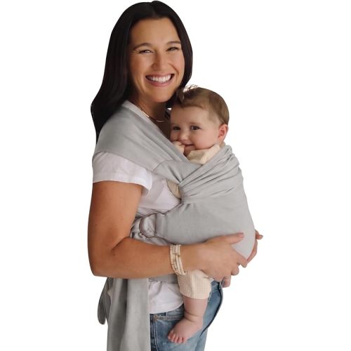 Lalabu The Simple Wrap Baby Wraps Carrier - Stylish Baby Sling Carrier for Newborns & Toddlers 13-28 lbs. Safety Tested, Easy-to-Use, Ergonomic, & Comfortable - Fog