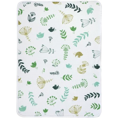 haakaa Waterproof Changing Pad Liners, 100% Cotton, Soft & Breathable (1pc, 19.5" x 27.5" Spring Breeze)