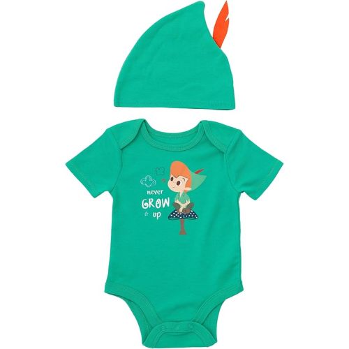 Disney Cosplay Baby Bodysuit and Hat Set Newborn to Infant Sizes (Newborn - 24 Months)