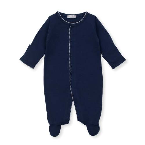 Navy Kissy Basics Footie