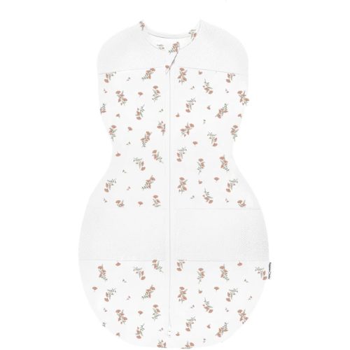 Happiest Baby Sleepea Organic Cotton Baby Swaddle, Small | GOTS Certified Organic Cotton, Breathable, Hip Healthy, Arms-Out Transition, Two-Way Zipper, Doctor Designed