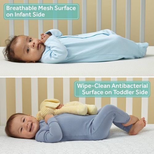 Sealy Airial Breathable 2-Stage Crib Mattress and Toddler Mattress