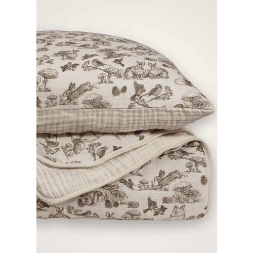 Woodland Nursery Muslin Quilt & Sham Set | Nursery Bedding | Oilo™ Studio