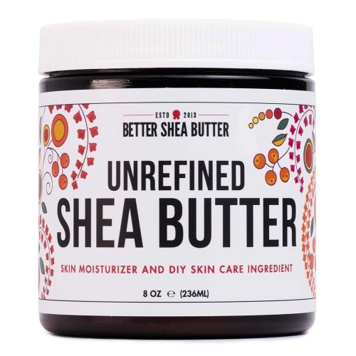 Raw Shea Butter - 100% Pure African Shea Butter for Hair and Body | Unrefined Moisturizer for Dry Skin, DIY Lip Balm, Body Butter, Lotion Bar, and Soap - 8 oz Jar