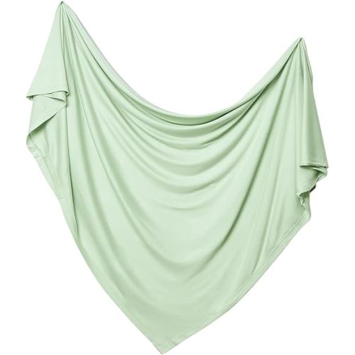 PurComfy Supersoft Swaddle Blanket, Premium Bamboo Viscose Baby swaddling Blankets for Newborns, Lightweight & Breathable Swaddle Blankets for Boys and Girls, 47” x 47”, Neutral Baby Essentials