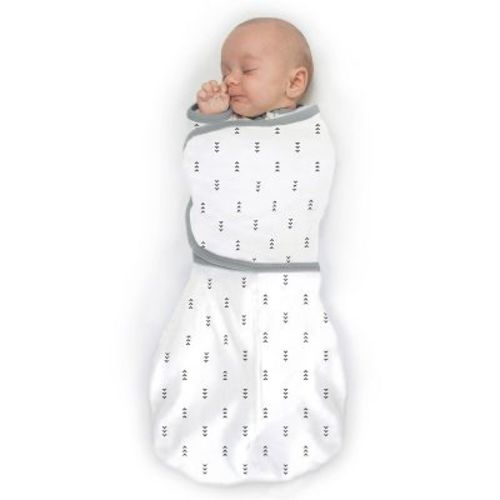 SwaddleDesigns Omni Swaddle Sack Swaddle Wrap - White - S - 0-3m