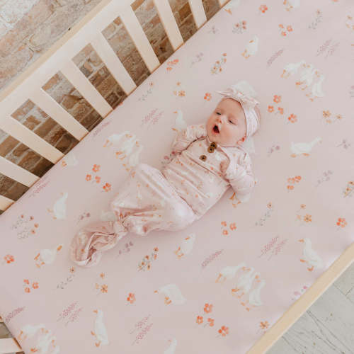 Premium Knit Fitted Crib Sheet - Gigi