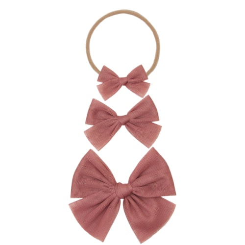 Tulle Bow - Rose Headband