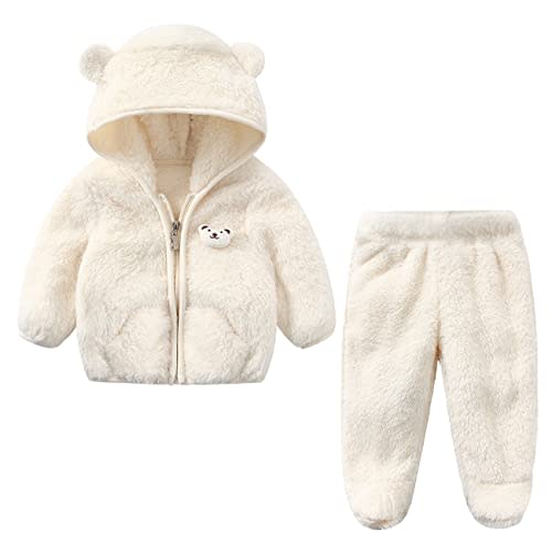 Toddler Baby Boy Snowsuit Infant Girls Snow Pants And Jackets Coat | Unisex newborn baby infant hoodie boys girls fleece coats outfits toddler snow suits 3-9, 9-12, 12-18, 18-24 months options