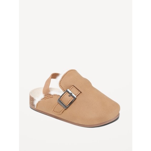Cozy Faux-Suede Clog Shoes for Baby