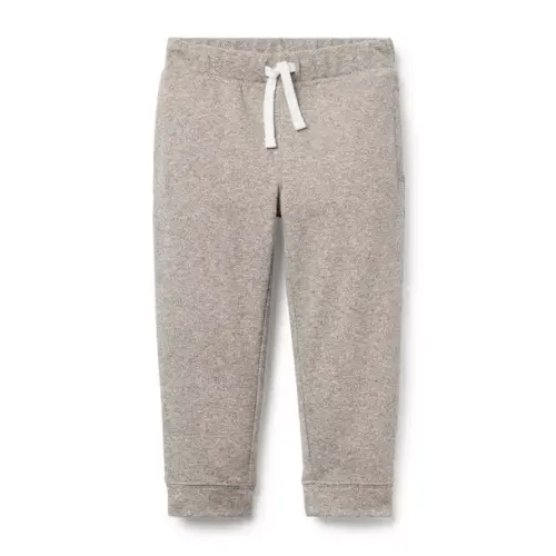 Boy Light Brown Heather The Herringbone Jogger by Janie and Jack