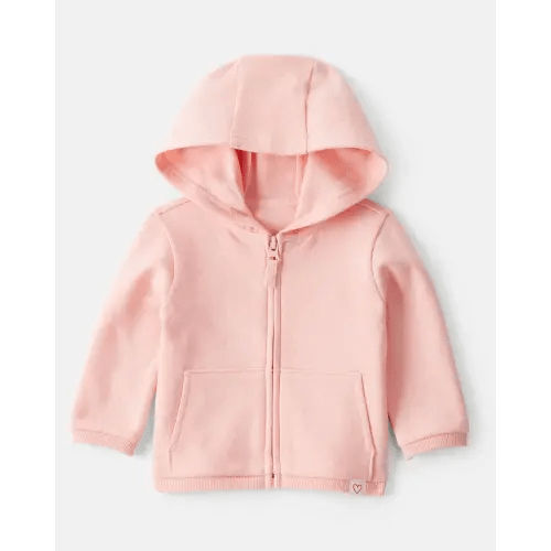 Baby Girl DayDream Fleece Long-Sleeve Zip-Up Jacket - Pink | Carter's