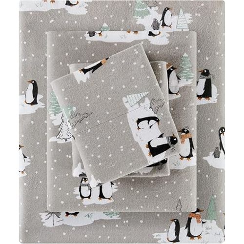 Sleep Philosophy Cozy Flannel Sheets 100% Cotton, Full Sheet Set, 4 Piece