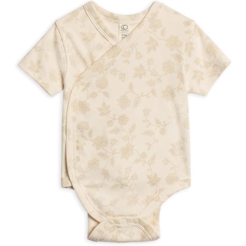 Colored Organics Unisex Newborn 100% Organic Cotton Bodysuit - Short Sleeve Infant One Piece - Baby Boy and Girl Clothing