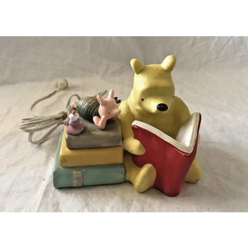 Vintage 1995 Disney Classic Winnie The Pooh & Piglet Reading Night Light READ