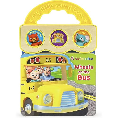 CoComelon Wheels on the Bus 3-Button Sound Board Book for Babies and Toddlers, Ages 1-4 Board book – Sound Book, September 18, 2022