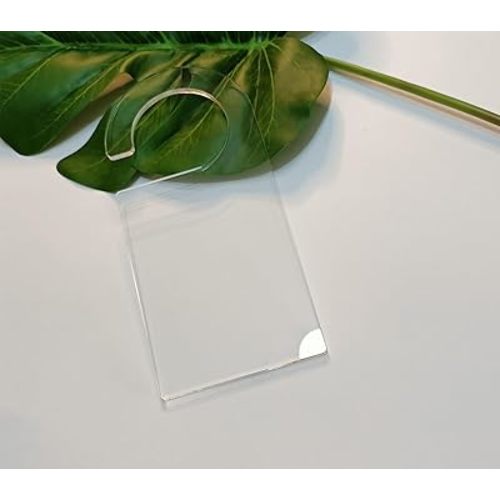 5pcs of Blank Acrylic Hangers,Custom Children Hanger Blank,DIY Plain Acrylic Clothes Divider,Dry Erase Kid Closet Organizers (Clear)