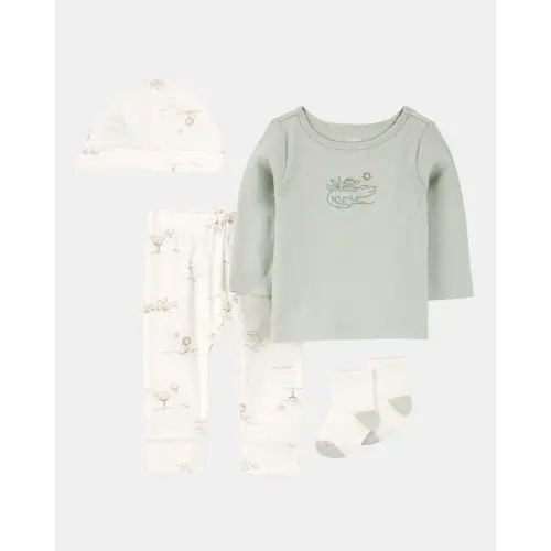 Baby 4-Piece Alligator Outfit Set - Green | Carter's