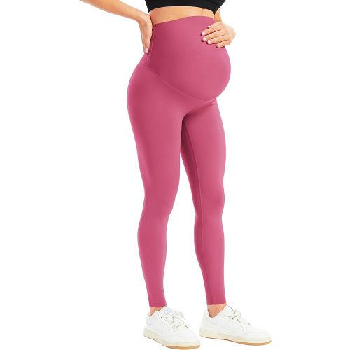 BONVIGOR Women's Maternity Leggings Over The Belly Bump Workout Full Length Leggings Running Active Yoga Pants
