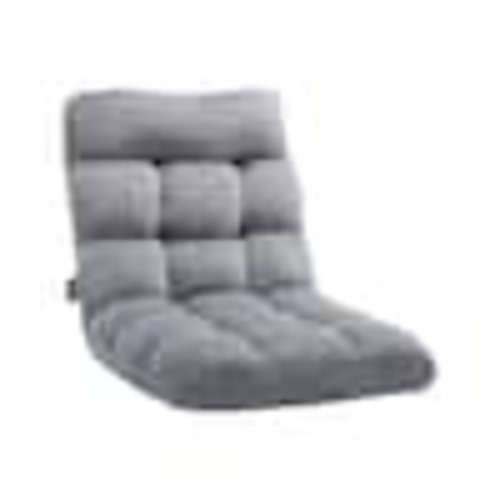 VEVOR Floor Chair, Recycled Foam Folding Sofa Chair with 14 Adjustable Positions, Floor Chair with Back, Gray Plastic DBYETKWFS000SCEO3V0