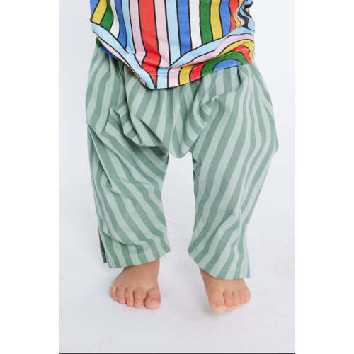 Cotton Play Pants | Mint Green Stripes – Lilla Barn Clothing