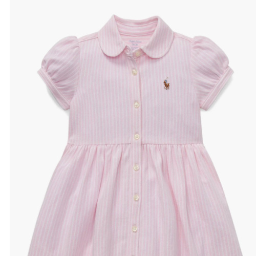 Oxford Stripe Cotton Piqué Dress & Bloomers