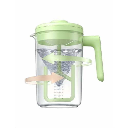 Electric Formula Pitcher, 36 oz Baby Formula Mixing Pitcher, Automatic Baby Formula Mixer, Bidirectional Stirring Breastmilk Pitcher, Locking Lid Smooth Formula Maker Milk Storage for Fridge(Green)