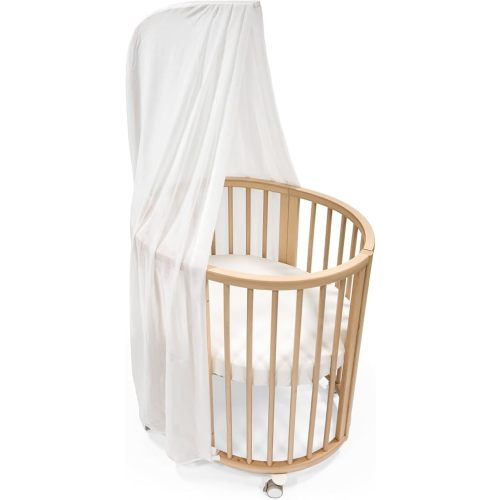 Stokke Sleepi Canopy, White - Create a Cozy, Calm Environment for Baby - Easy to Assemble - Lightweight Fabric - Compatible with Sleepi Mini & Crib/Bed