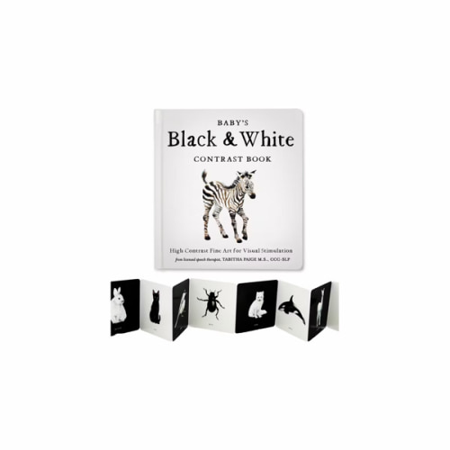 Baby's Black and White Contrast Book: High-Contrast Art for Visual Stimulation at Tummy Time (Tabitha Paige Children's Book Series)