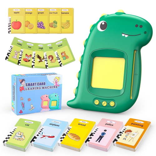 Rechale Pocket Speech Therapy Flash Cards with 224 Sight Words, Montessori Learning Educational Dinosaur Toys, for Kids Toddler 3 Year+