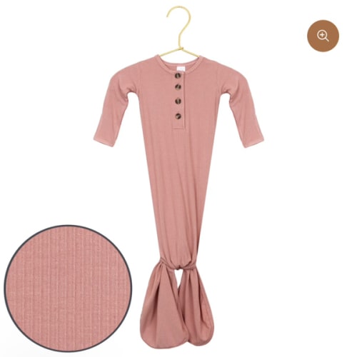 Jane Ribbed Knotted Gown